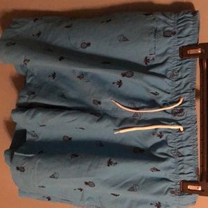 Mens blue swim trunks.  Never worn XXL